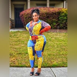 Bandana print leggings set